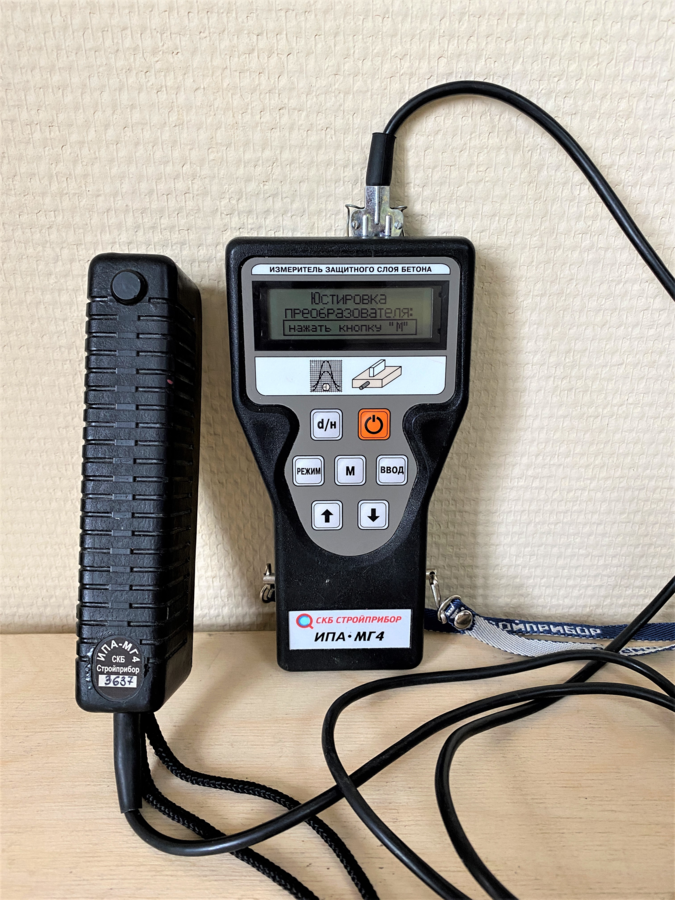 Измеритель защитного слоя бетона ИПА-МГ4